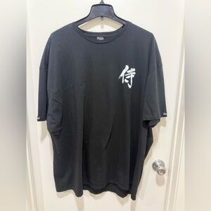 Crooks & Castles Men's Short Sleeve T-Shirt Fall Down Seven Times, Size 4XL  BLK